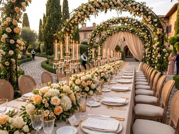 Elegant Cyprus event setting